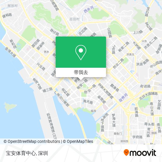宝安体育中心地图