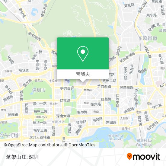 笔架山庄地图