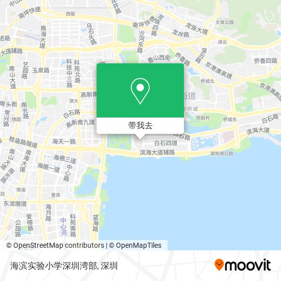 海滨实验小学深圳湾部地图