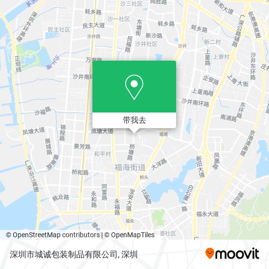 深圳市城诚包装制品有限公司地图