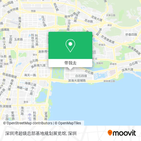 深圳湾超级总部基地规划展览馆地图