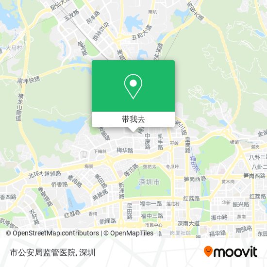 市公安局监管医院地图