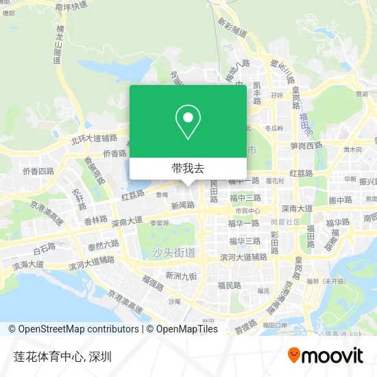 莲花体育中心地图