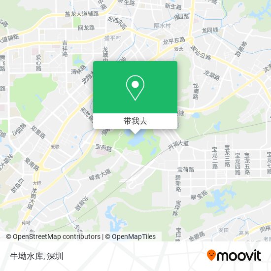 牛坳水库地图