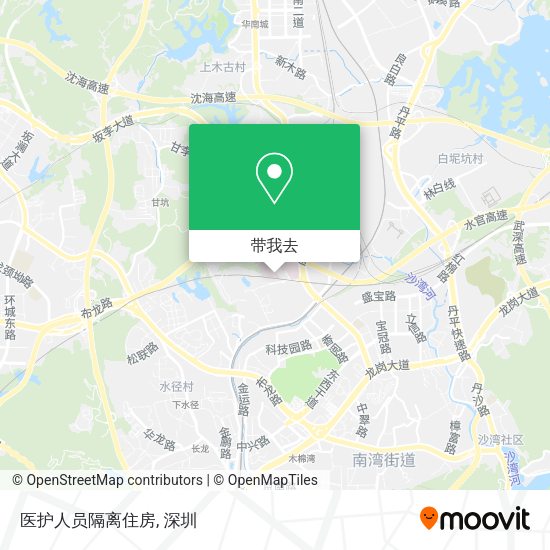 医护人员隔离住房地图