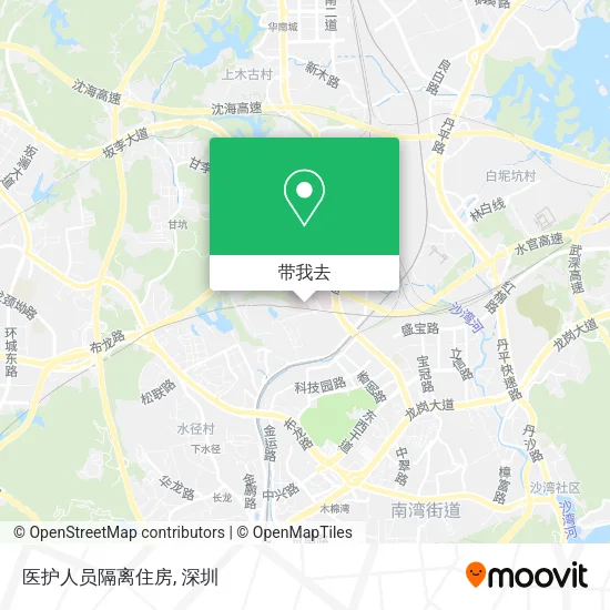 医护人员隔离住房地图