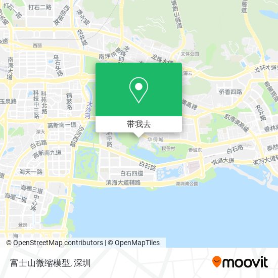 富士山微缩模型地图
