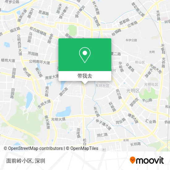 面前岭小区地图