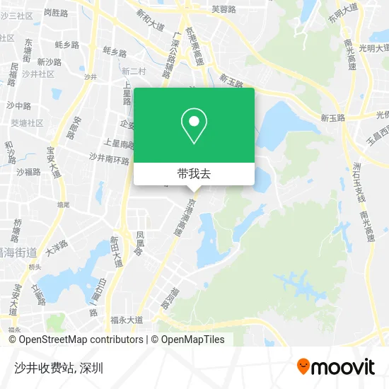 沙井收费站地图