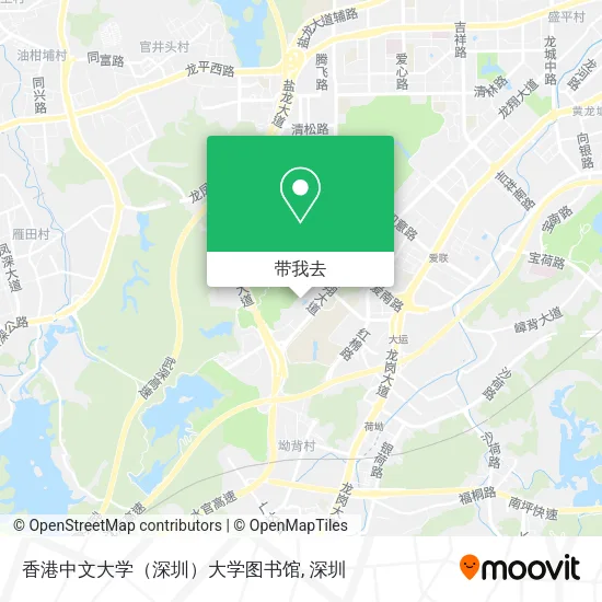 香港中文大学（深圳）大学图书馆地图