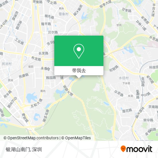 银湖山南门地图