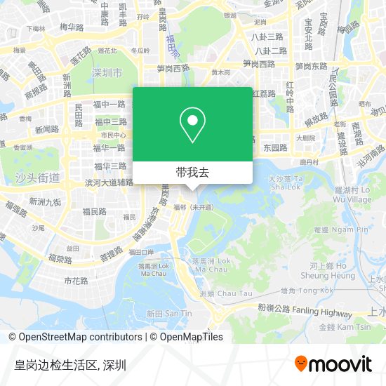 皇岗边检生活区地图