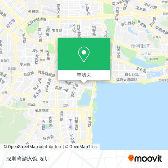 深圳湾游泳馆地图