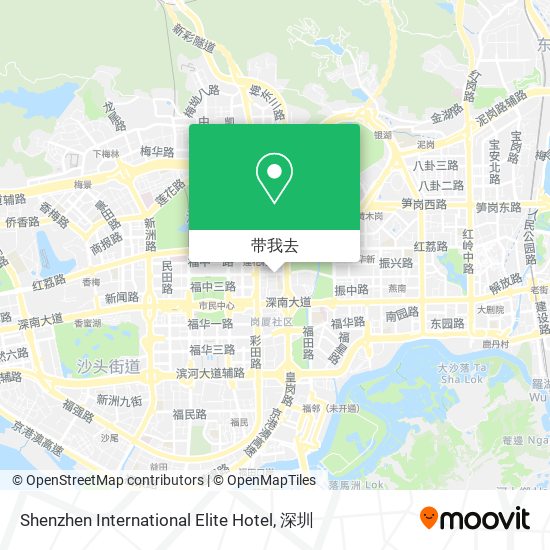 Shenzhen International Elite Hotel地图
