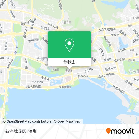 新浩城花园地图