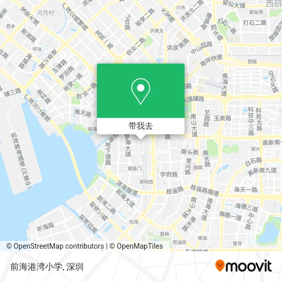 前海港湾小学地图