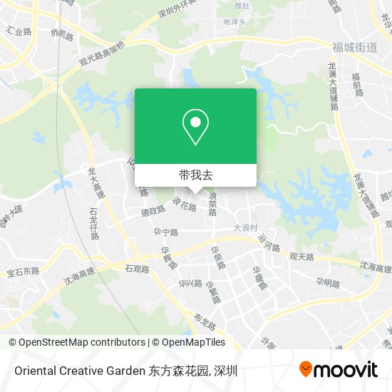 Oriental Creative Garden 东方森花园地图