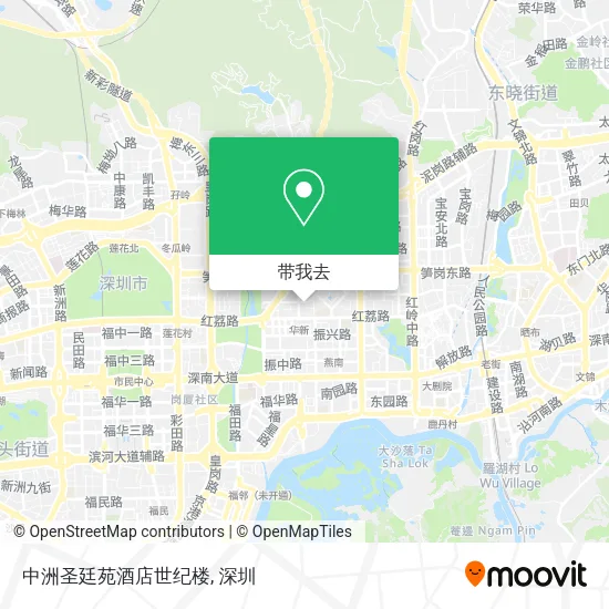 中洲圣廷苑酒店世纪楼地图