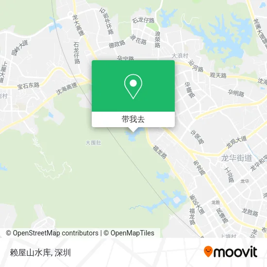 赖屋山水库地图