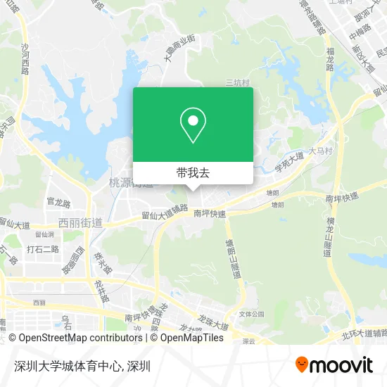 深圳大学城体育中心地图