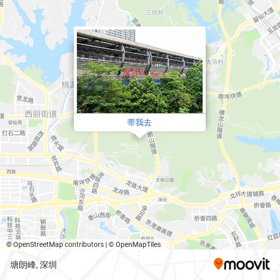 塘朗峰地图