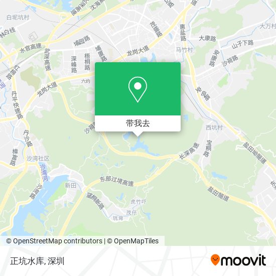 正坑水库地图