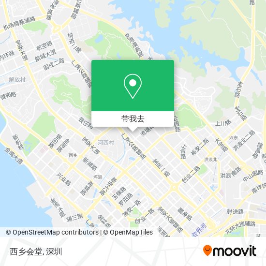 西乡会堂地图