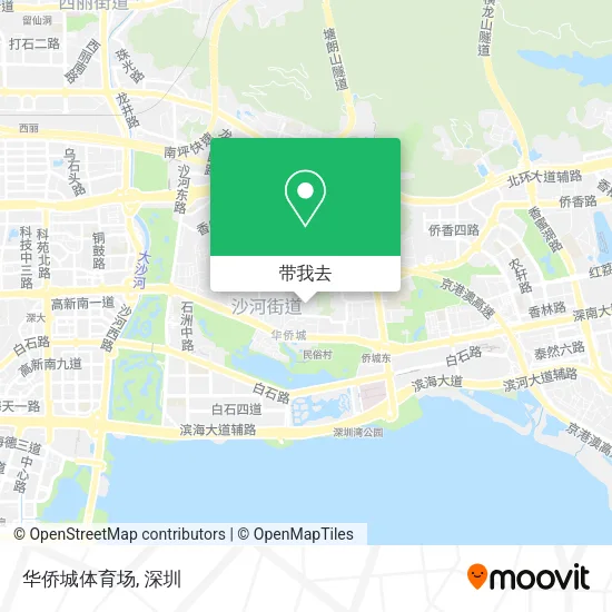 华侨城体育场地图