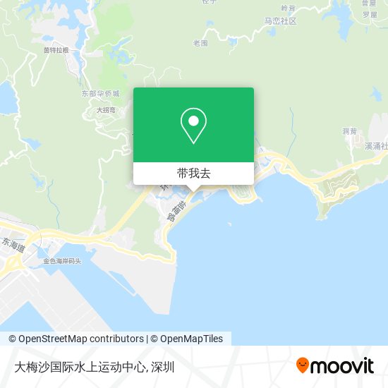 大梅沙国际水上运动中心地图