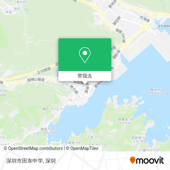深圳市田东中学地图