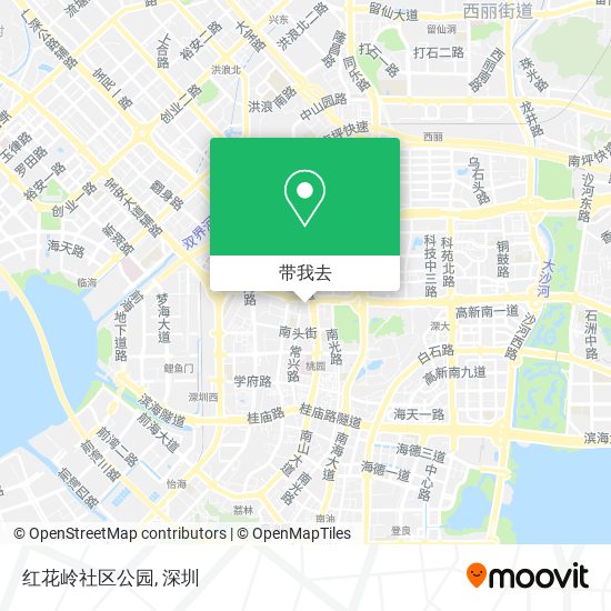 红花岭社区公园地图