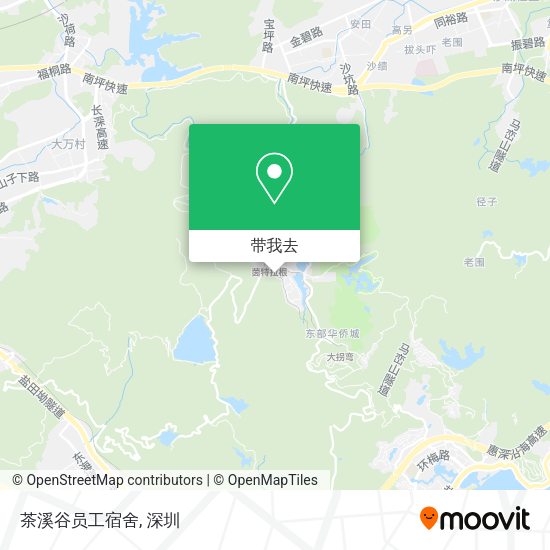 茶溪谷员工宿舍地图