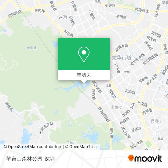 羊台山森林公园地图