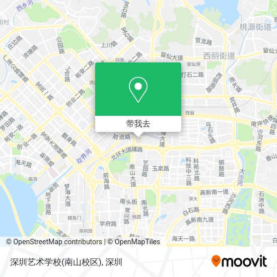 深圳艺术学校(南山校区)地图