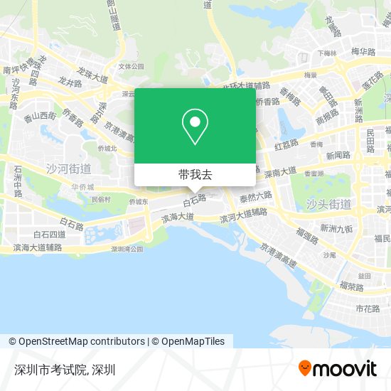 深圳市考试院地图