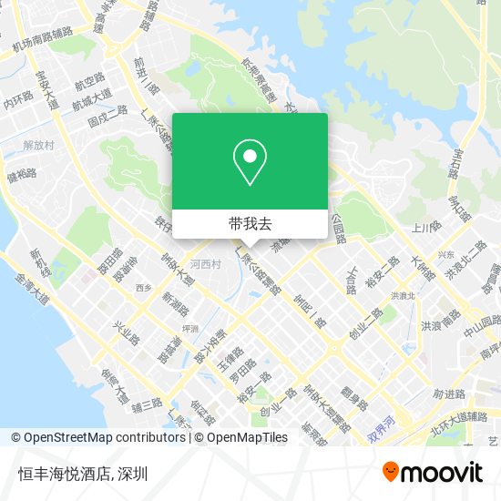 恒丰海悦酒店地图