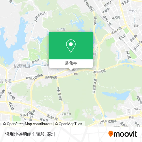 深圳地铁塘朗车辆段地图