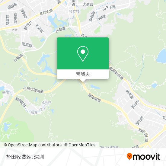 盐田收费站地图