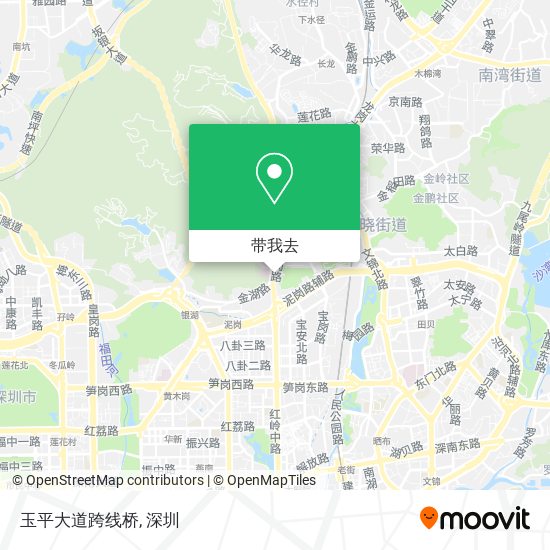 玉平大道跨线桥地图