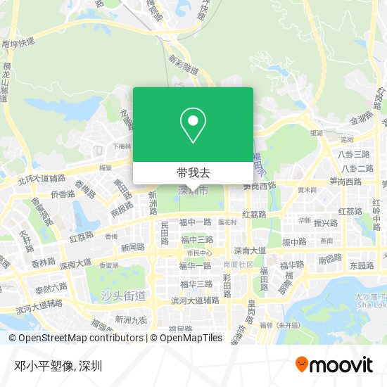 邓小平塑像地图