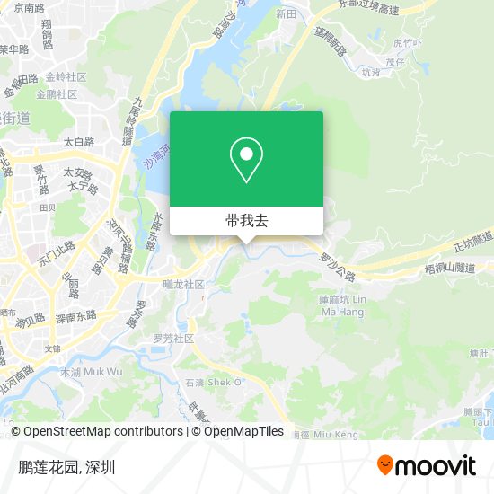 鹏莲花园地图