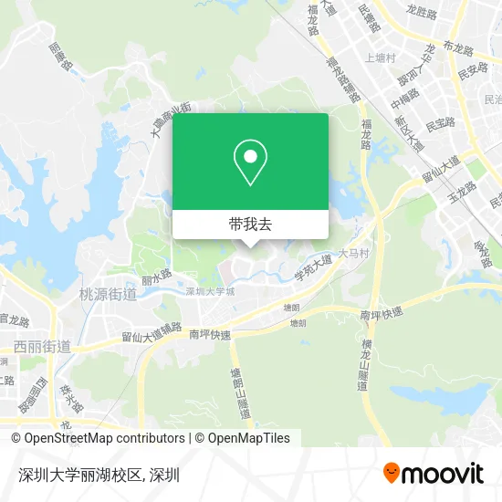 深圳大学丽湖校区地图