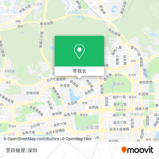 景田银座地图