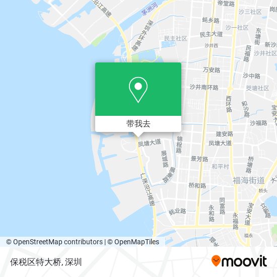 保税区特大桥地图