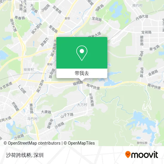 沙荷跨线桥地图
