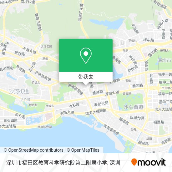 深圳市福田区教育科学研究院第二附属小学地图