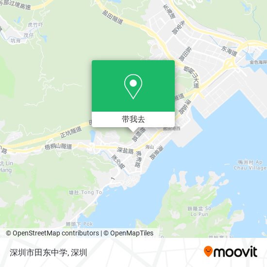深圳市田东中学地图