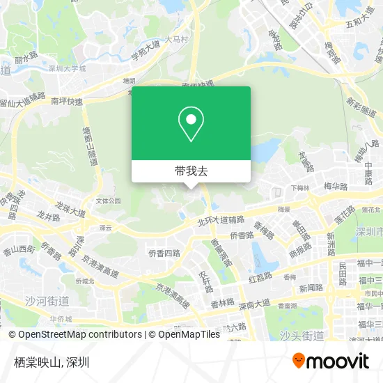 栖棠映山地图