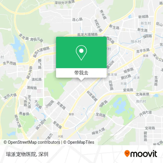 瑞派宠物医院地图