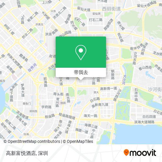 高新富悦酒店地图